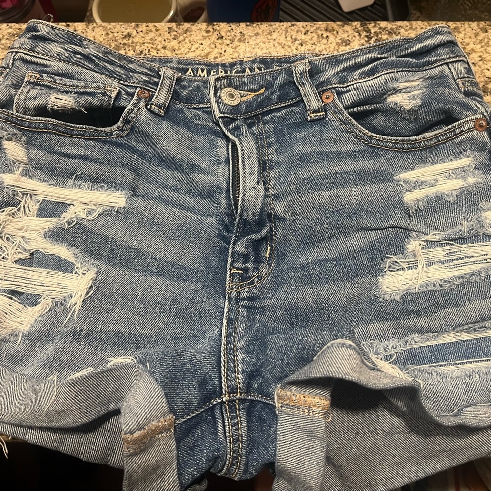 American Eagle Distressed Denim Shorts